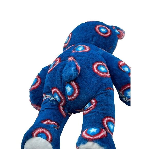 Captain America Teddy Bear Plush Blue - Picture 2 of 9
